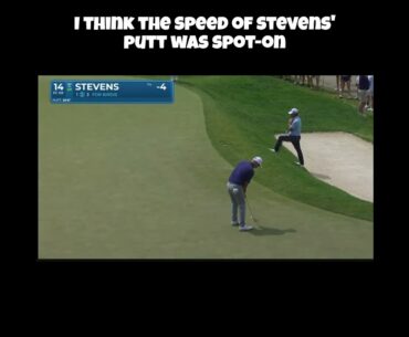 Sam Stevens Makes Excellent Birdie Putt! #golf #samstevens #pgatour