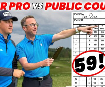 What can a top 50 DP Tour Pro score on a PUBLIC Golf Course