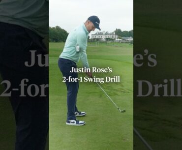 Justin Rose’s 2-for-1 drill with fix your inside takeaway 💯