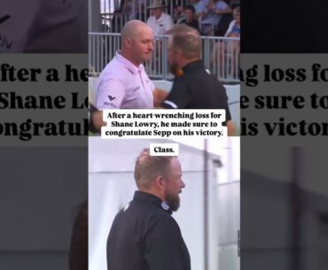All class from Shane Lowry.