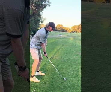Golf Swing - Stinger Draw Tee Shot - February 2024  #golf #stinger #golfer #golfing #golfshorts