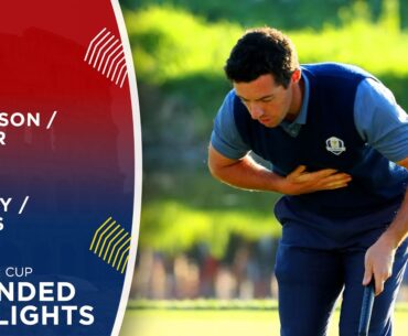 McIlroy & Pieters vs D.Johnson & Kuchar | Extended Highlights | 2016 Ryder Cup