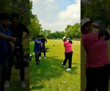 BTS #shorts #sgc #playing #lady #golf #bts #shoot #behindthescenes #sports#youtube #viralvideo