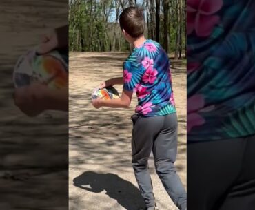 Kaidin wearing one of my favorite shirts from Disc Golf Threads! Fallasburg Park Disc Golf Course