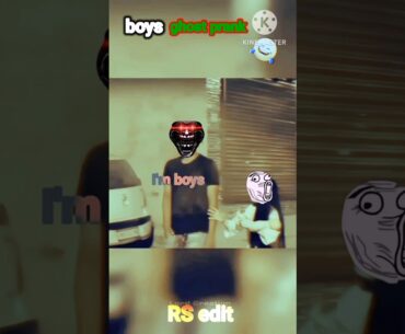 Girls vs Boys ghost prank 💀 #trollface #edit #troll