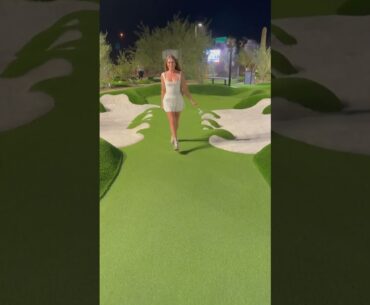 I bring my own putter to mini golf 😂 #golfgirl #caddieissues