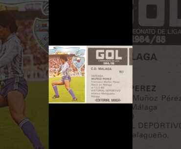 Hoy cumple 65 años Muñoz Pérez. #cromosvintage #cromosdefutbol #cdmalaga