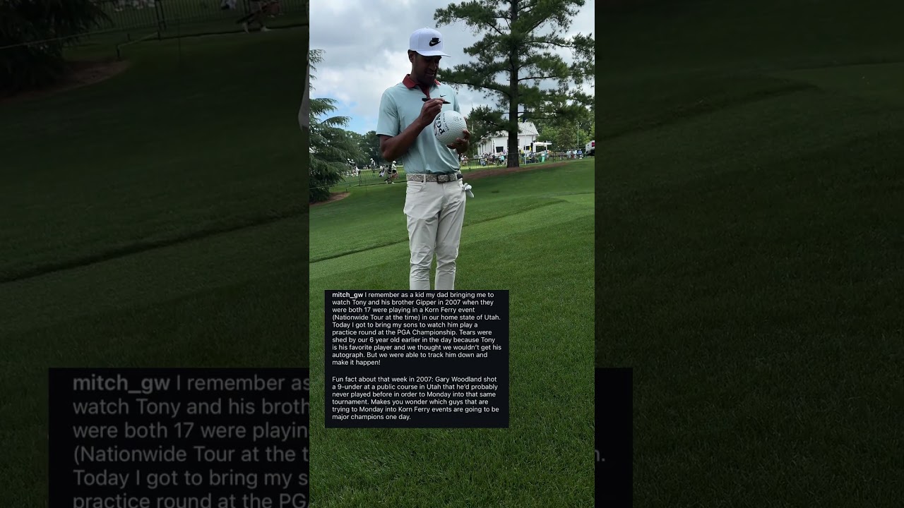 Meeting Tony Finau! #golf #pgatour #pgachampionship #dadlife Meeting Tony Finau! #golf #pgatour #pgachampionship #dadlife