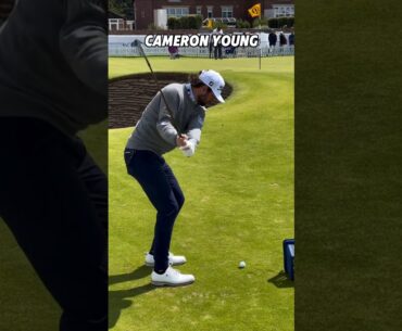 PGA Cameron Young Pre Game Chip Shot