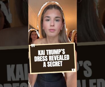 Nobody realized that Kai TRUMP’s dress revealed a secret she’s been hiding.