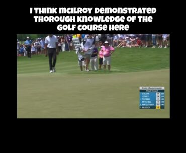 Rory McIlroy Hits Clever Bunker Shot! #golf #rorymcllroy #pgatour