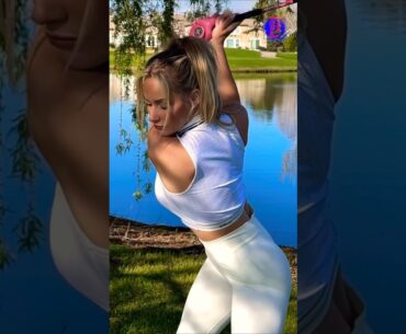 Amazing Golf Swing you need to see | Golf Girl awesome swing | Golf shorts | Paige Spiranac