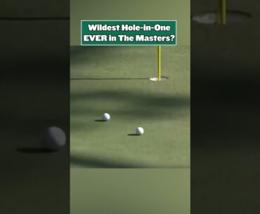 Wildest Hole-In-One EVER in The Masters?! ⛳️