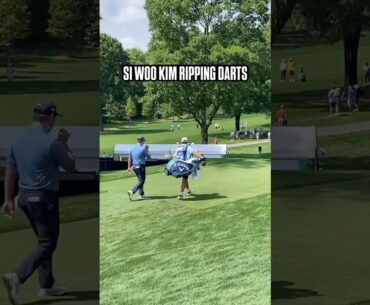 Si Woo Kim ripping darts at the PGA Championship. What a stallion. (via WooTracker/ ​⁠@nuclrgolf)