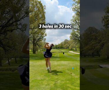 3 holes under 30 seconds ⏩⛳️ #golf #golfgirl #golfswing #golftechnique #music