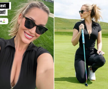 'You won't believe...' - Paige Spiranac stuns in low cut black top as PGA Championship gets underway