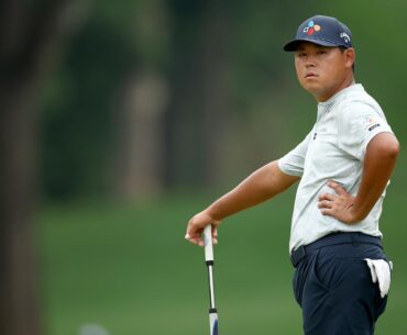 2025 PGA Championship: Si Woo Kim erupts, launches club after hitting historic hole-in-one Friday at Quail Hollow