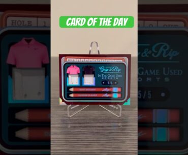 Card of the Day! 2022 Leaf In The Game Used Rory McIlroy & Darren Clarke 5/5 Gloves! #golf