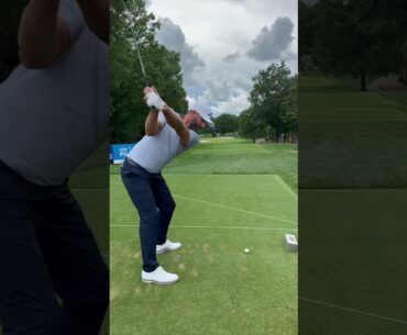 Dustin Johnson locked in at Quail Hollow as final prep for the PGA Championship begins. ⛳️🏌️‍♂️