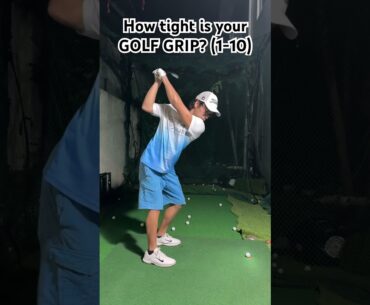 How tight is your golf grip? #golf  #fyp #shorts