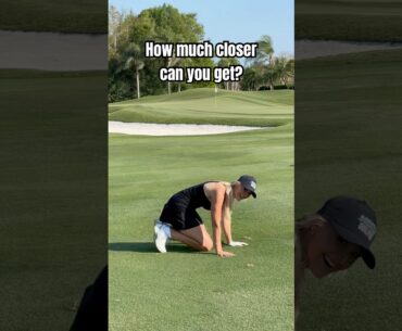 HOW MUCH CLOSER CAN YOU GET? #golf #golfswing #golfshot