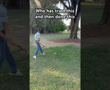 Tag somebody in the comments that you know has done this #golf #golfskill #golfer #golfswing