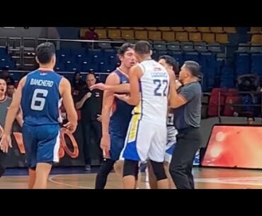 MAGNOLIA HOTSHOTS AT MERALCO BOLTS NAGKAGULO DAHIL SA FLAGRANT FOUL NI CLIFF HODGE KAY ZAVIER LUCERO