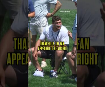Jon Rahm's ball takes a big bounce after hitting a fan #shorts #pga #pgachampionship