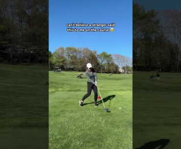 WHOLESOME Moment for a Beginner Golfer on the Course
