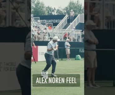 Alex Noren Practice Swing and Driver Swing