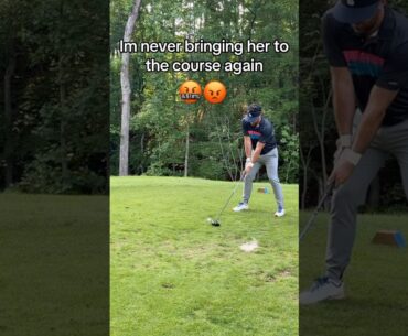 She hits me where it hurts. #golf #golfshorts #golfer #funnygolf