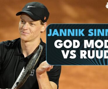 Tennis PERFECTION? Jannik Sinner GOD MODE vs Casper Ruud 🤯 | Rome 2025