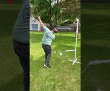 PRO GOLF SWING PRACTICE JOE’S Hit Rope INVENTION is PATENTED sold on eBay no noise indoors Practice