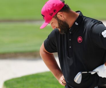Distraught Jon Rahm consoled by wife after being labeled ‘roadkill’ in PGA Championship collapse