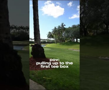 First tee box sets the tone for the rest day!