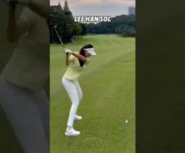 KLPGA Lee Han Sol Hybrid Swing #golf #golfer
