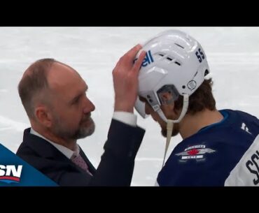 Stars Show Love To Jets' Mark Scheifele As Teams Shake After Six-Game Series