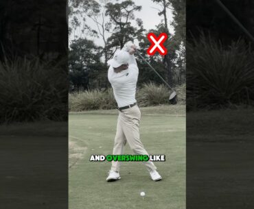 Full turn without overswinging! 😳🔥 #golfskill #golf #golfswing #golfcoach