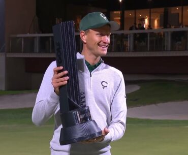 LIV Golf Riyadh 2025 - Podium Celebration - Individual,  Adrian Meronk - Team  Legion XIII