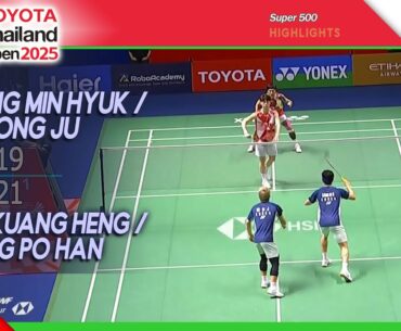 Kang Min Hyuk / Ki Dong Ju vs Liu Kuang Heng / Yang Po Han | Thailand Open 2025 | R16 MD Highlights
