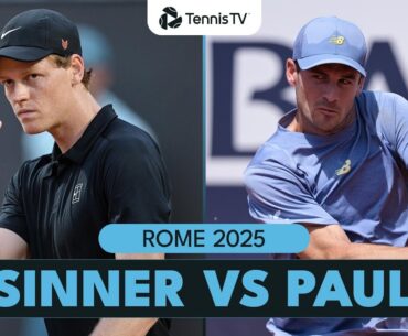 Jannik Sinner Battles Tommy Paul For Place In Rome Final 🤝 | Rome 2025 Highlights
