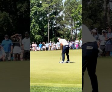 Collin Morikawa putting at No. 9 at the 2025 PGA Championship #shorts #live #golf