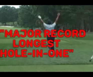 Si Woo Kim Major Record Longest Hole-In-One, PGA Championship 2nd Round Quail Hollow,  #golf #pga