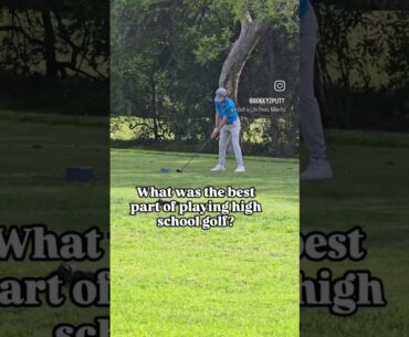 Best part of high school golf? #golf #golfswing