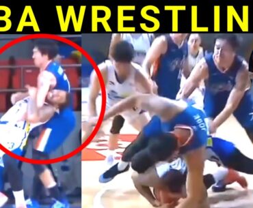 Calvin Abueva vs Cliff Hodge PBA Wrestling Magnolia vs Meralco Philippine Cup