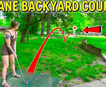 The Craziest Backyard Mini Golf Course Ever!
