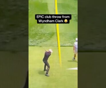 Golf is frustrating 😂 (video CPowers14/X) #pgatour #wyndhamclark