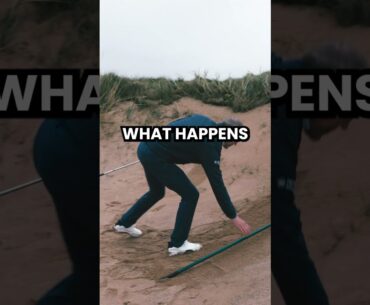What should you do if your ball comes to rest against a bunker rake?#golfrules