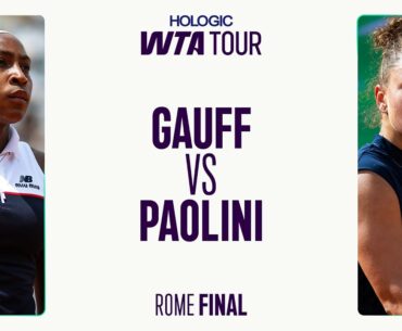 Coco Gauff vs. Jasmine Paolini | 2025 Rome Final | WTA Match Highlights