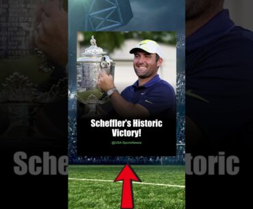 Scottie Scheffler Makes History at PGA Championship! #Shorts